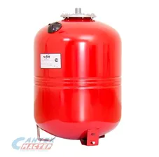 Бак расширительный 50 л (красный) Uni-Fitt WRV50 на ножках, на пол, вертикальный, мембранный, накопительный, напольный, для воды, антифриза, системы водяного отопления закрытого типа