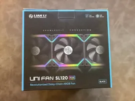 Вентилятор для корпуса Lian Li Uni Fan SL120 Black /3 Pack Including RGB Controller UniFan
