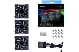 Комплект вентиляторов (3шт.) UNI FAN TL LCD 120 Black 12TLLCD3B